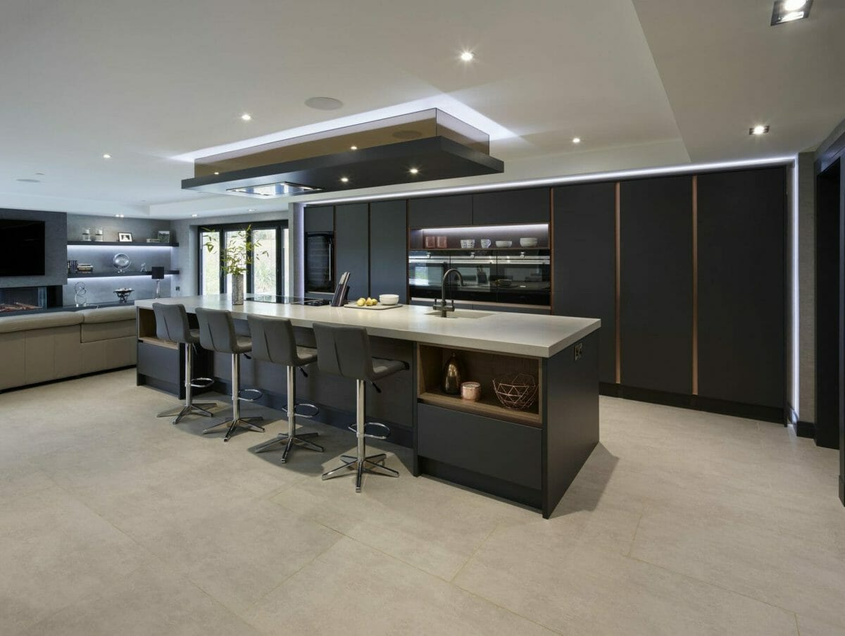 Modern dark grey kitchen Modern dark grey kitchen