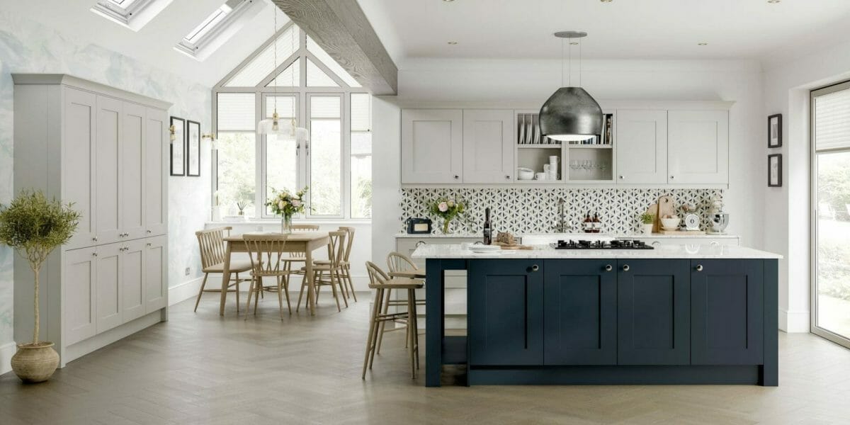 6 Shaker Kitchen Design Ideas From The Classic To The Contemporary Navy and white modern kitchen