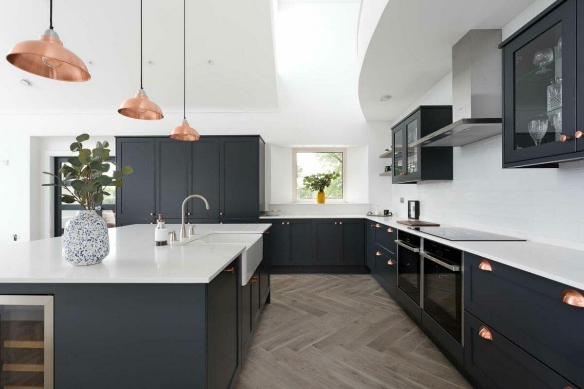 6 Shaker Kitchen Design Ideas From The Classic To The Contemporary Navy & Copper kitchen
