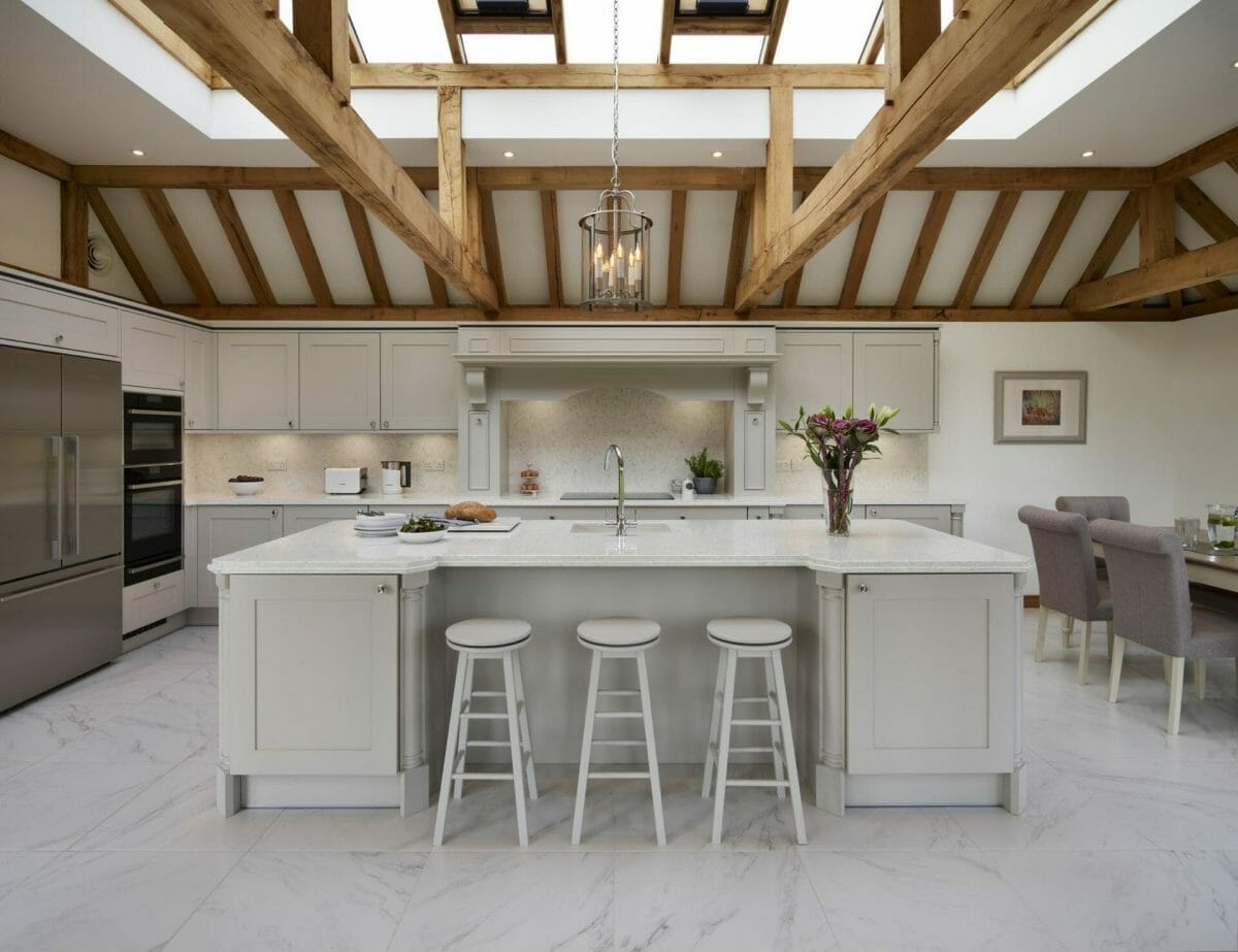 6 Shaker Kitchen Design Ideas From The Classic To The Contemporary High Ceiling Traditional Kitchen