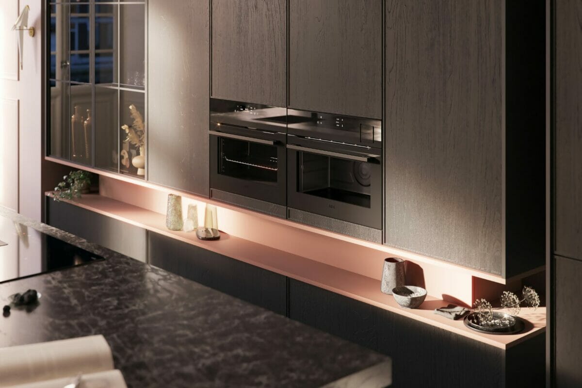 Dark Kitchen Interior Dark Kitchen Interior